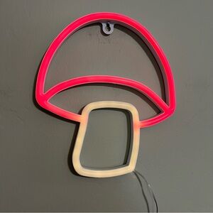 Room 2 Room LED Mushroom Neon Light Wall Hanging Decor